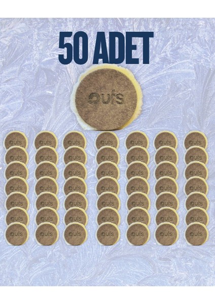 50 Adet Ufs Beyaz Tüy Agresif Polisaj Keçesi 160MM Eko Seri