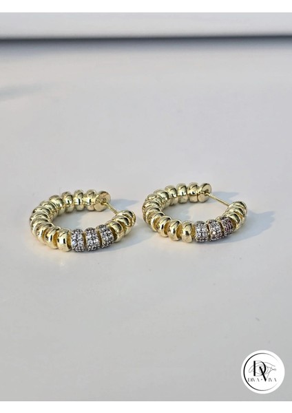 - Glow Earrings – Gold Kaplama Zirkon Detaylı Kadın Küpe (KOD-316) modelleri
