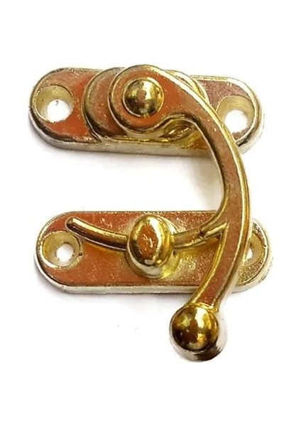 Yay Gözü, Ahşap Kutu Klipsi - Minik 20X24 Mm, Sarı, 100 Adet ( Lisinya )