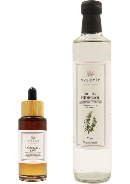 Bağışıklığınızı Destekleyin ( 1 Adet Çörekotu Yağı 50ML + 1 Adet Biberiye Hidrosolü 500ML )