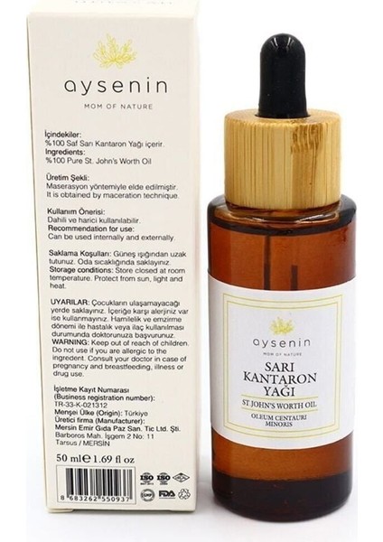 Sarı Kantaron Yağı St.john's Wort Oil 50 ml modelleri