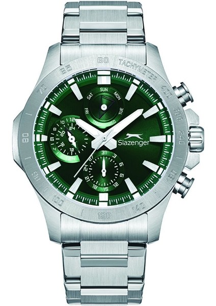 SL.09.2482.2.01 Erkek Kol Saati | 44 mm Yeşil Kadranlı Çelik Güç ve 10 Atm Dayanıklılık indirimleri