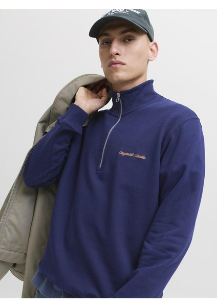 Jack Jones Norrebro Fermuarlı Yaka Relax Fit Erkek Sweat 12282899 modelleri