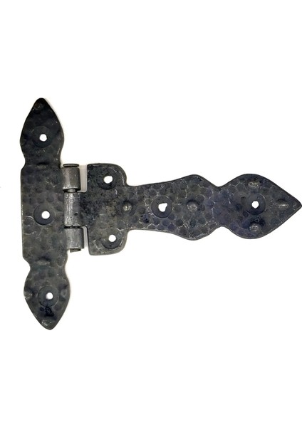 Antika Tarz Dekoratif Pirinç Kuyruklu Düğmeli Menteşe No1 - 117X142 Mm, Oksit ( Lisinya )