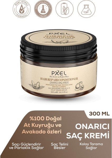 Onarıcı Saç Kremi 300 ml | Yıpranmış Saçlar Için Yoğun Besleyici Bakım