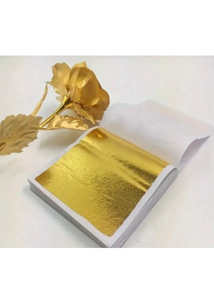 Altın Yaprak Varak 100 Adet Epoksi Reçine