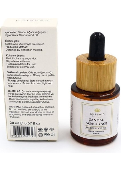 Sandal Ağacı Yağı – Sandalwood Oil 20ML | Meditasyon & Cilt Rahatlatıcı indirimleri