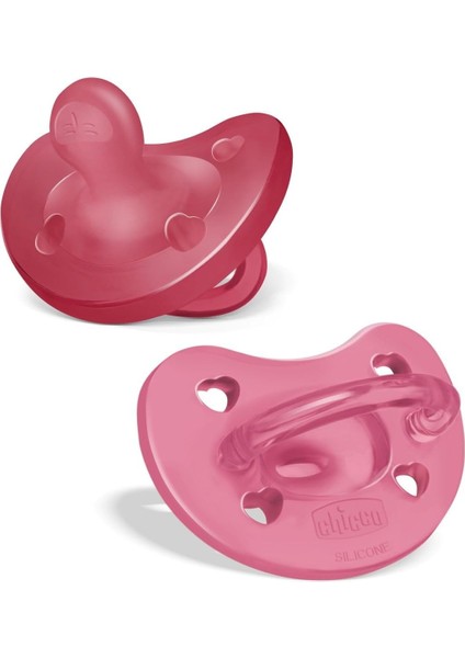 Chicco Physioforma Soft 2'li Silikon Emzik 16-36 Ay Kız