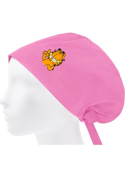 Tesettür Bone Garfield Doktor Hemşire Hastane Diş Doktoru Aşçı Bonesi | Cerrahi Bone