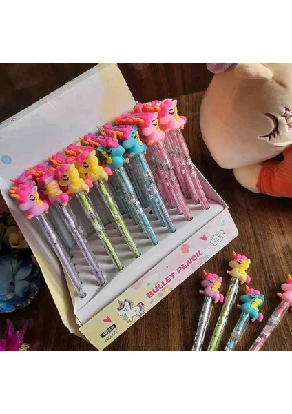 Unicorn Yumurtlayan Kurşun Kalem 48’li Kutu Renkli, Eğlenceli, Sürpriz Oyuncaklı Yazı Kalemi Seti Hediyelik Kalem Takımı indirimleri