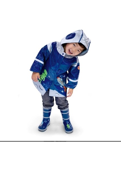 Uzay Kahramanı Çocuk Yağmur Çizmesi
