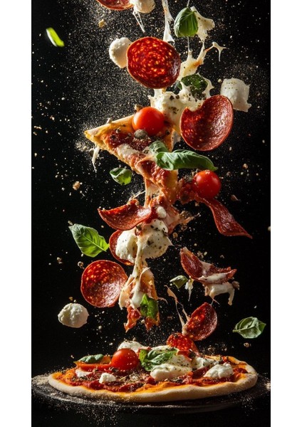 Pizza Fast Food V3 Ev Duvar Salon Güzellik Salonu Ofis Dükkan Dekarasyon Kanvas Tablo fiyatları
