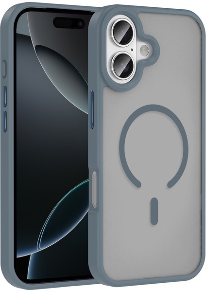 Apple Iphone 17 Kılıf Arkası Buzlu Kamera Korumalı Magsafeli Sio Kapak