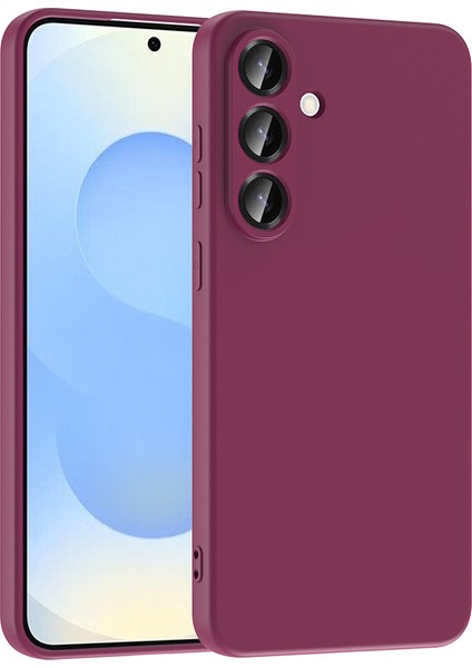 Samsung Galaxy S25 Fe Kılıf Kamera Korumalı Içi Süet Lansman Silikon