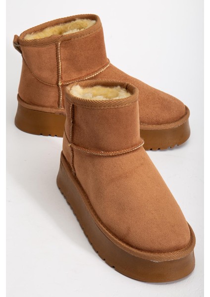 Suins Camila Model Içi Komple Kürklü Kadın Siyah Taba Ten Bot modelleri