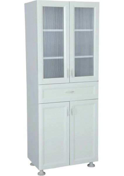 Çekmeceli 4 Kapaklı Plastik Pvc Çok Amaçlı Banyo Dolabı ÇK100