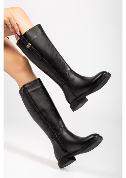 Suins Laby Model Fermuarlı Siyah Kahverengi Kadın Çizme fiyatları