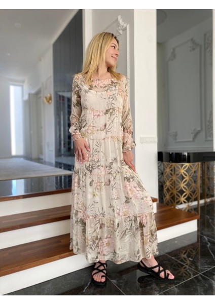 Kadın Uzun Ipek Elbise fiyatları