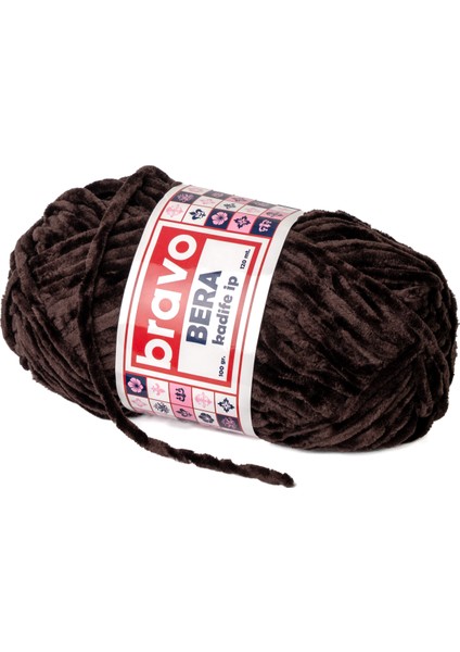 Bera Kadife Iplik 100 gr 120 Metre (Renk Kodu: 950) Acı Kahve