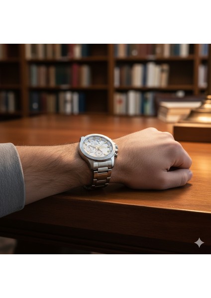 SL.09.2482.2.04 Erkek Kol Saati | Sarı Detaylı 44 mm Çelik Güç ve Fonksiyonellik modelleri