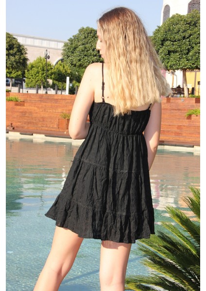 Kadın Siyah Askılı Elbise modelleri