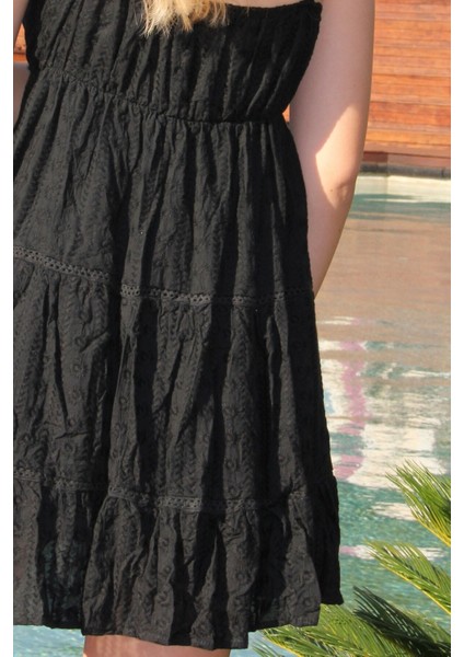 Kadın Siyah Askılı Elbise fırsatları