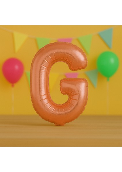 100 cm Rosegold Harf Folyo Balon 40 Inç
