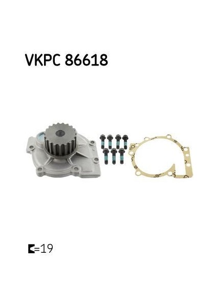 VKPC86618 - Devirdaim Lgn 140 Kasa 2.0 16V B56M N7Q 749 S40 95-04 S60 01 S80 98-06 V40 V50 C30 C70 XC70