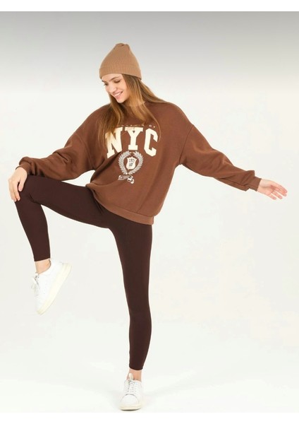 Premium Içi Polarlı, Şardonlu, Fitilli, Toparlayıcı Interlok Kışlık Örme Tayt