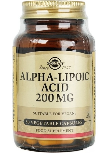 Alpha Lıpoıc Acıd 200 Mg 50 Kapsül