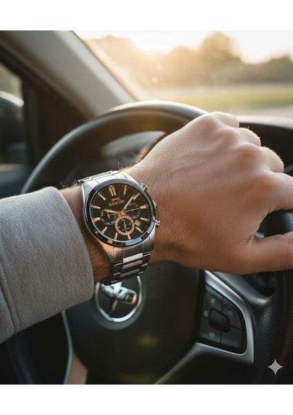 SL.09.2498.2.01 Erkek Kol Saati | Rose Gold Detaylı Çelik ve Siyah Şıklık modelleri