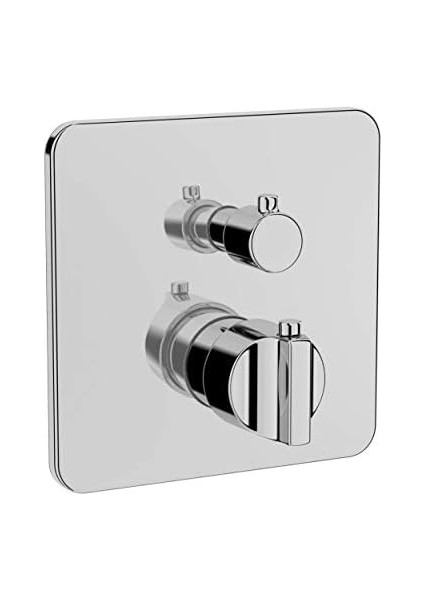 Suit U A42674 Ankastre Termostatik Banyo Bataryası, Sıva Üstü, V-Box, Krom fiyatları