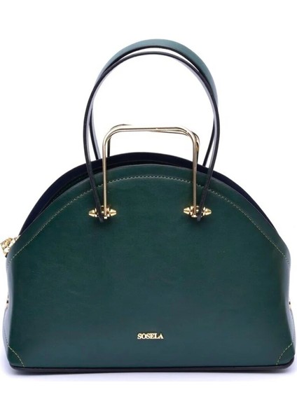 Kadın Koyu Yeşil Askılı El ve Omuz Çanta 67-8056 modelleri