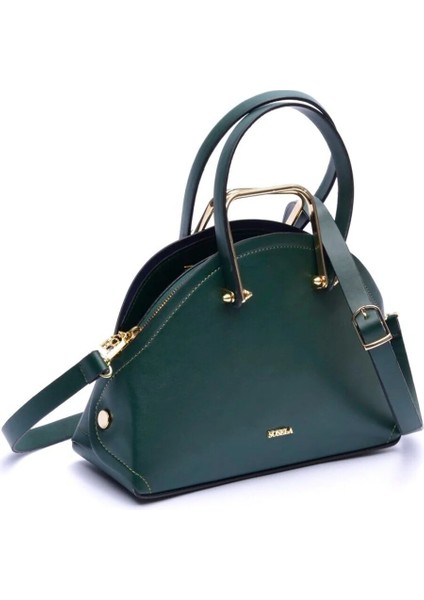 Kadın Koyu Yeşil Askılı El ve Omuz Çanta 67-8056 fırsatları