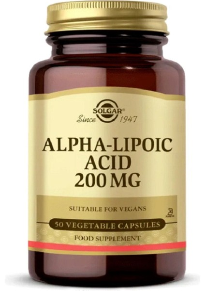 Alpha Lipoic Acid 200 Mg 50 Kapsül Alpa Lipoik Asit fiyatları