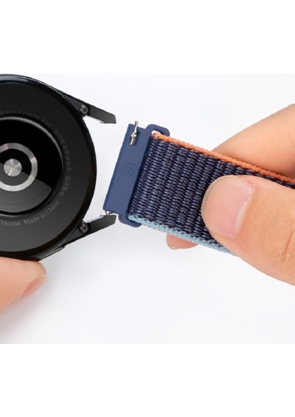 Samsung Galaxy Watch 4 5 Pro 6 7 Seri 40 44 Classic 42 43 45 46 47MM Uyumlu Hasır Örgü Cırtlı Kordon modelleri