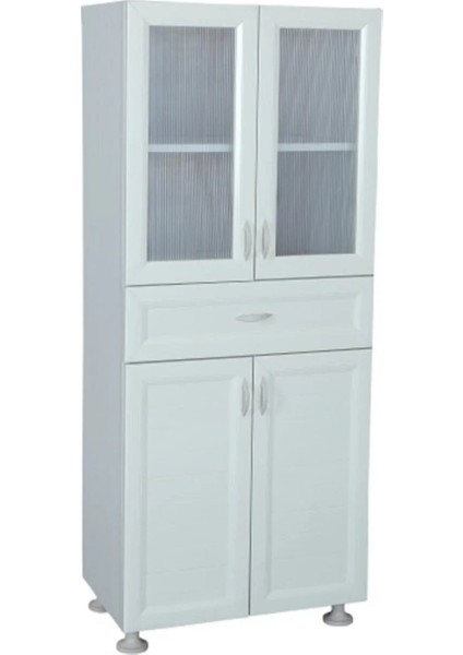 Plastik Çok Amaçlı Banyo Dolabı Çekmeceli Raflı Fonksiyonel Plastik Dolap Çk 101