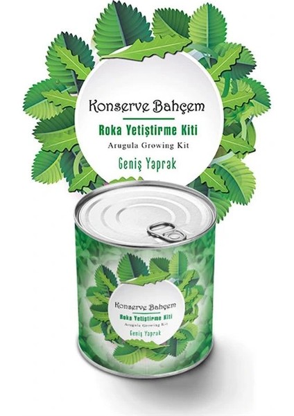 Konserve Bahçem Evde Konservede Iri Yapraklı Roka Yetiştirme Kiti fiyatları