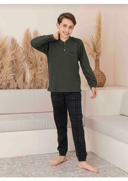 Ekose Kareli Mevsimlik Kumaş Uzun Kol Baba -Oğul Pijama Takım(Tek Tek Sepete Eklenmelidir) modelleri