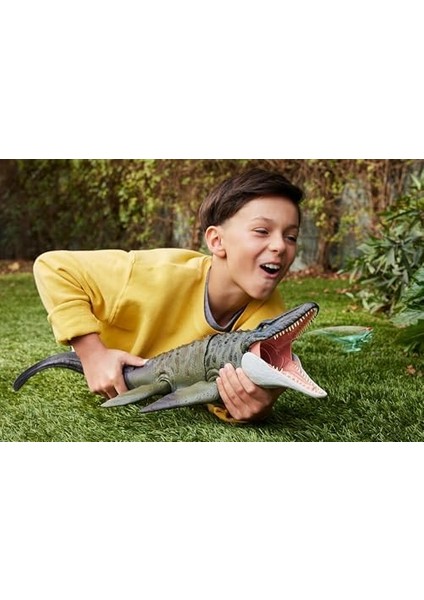 Jurassic World Rebirth Mosasaurus Aksiyon Figürü ve Mini Dilophosaurus, Geniş Çeneli Dinozor Oyuncağı, Filmden Uyarlanan Tasarım, Bükülebilir Eklemler, Dijital Oyunlar, JCH00 modelleri