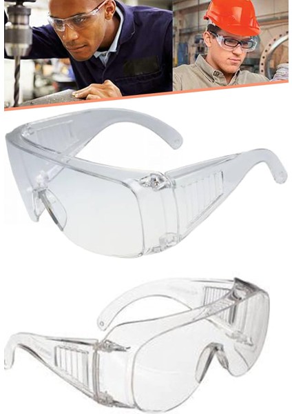 Eltos Klasik Çapak Gözlüğü Şeffaf Göz Koruyucu Gözlük 1410