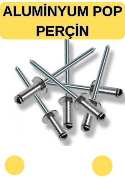 100 Adet Pop Perçin 4X12MM - Aluminyum perçin