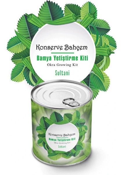 Konserve Bahçem Evde Konservede Sultani Bamya Yetiştirme Kiti