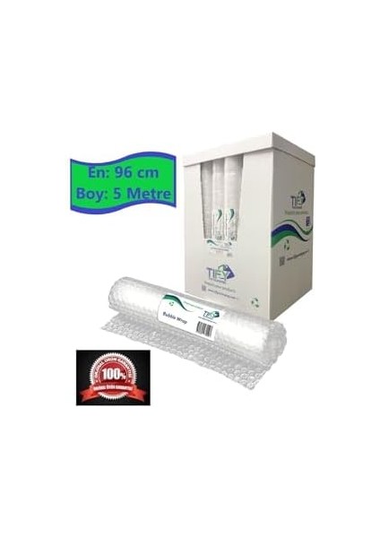 Balonlu Naylon Sargı 2 Adet 96 cm En 5 Metre Boyunda Havalı Eşya Koruma Ambalaj Pat Pat 2' Li modelleri