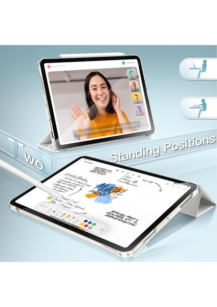 Ipad 11.nesil A16 A3354 /A3355 /A3356 Ile Uyumlu Uyku Modlu Yatay Standlı Sert Smart Tablet Kılıfı indirimleri
