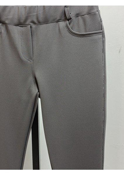 Büyük Beden Yanları Taşlı Likralı Toparlayıcı Ince Gösteren Dar Paça Bilek Boyda Punto Pantolon fiyatları