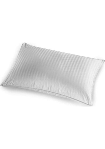 Ascot Düz Dış Kumaş: %100 Pamuk, Iç Dolgu: Boncuk Elyaf Yastık, Beyaz, 50X70 cm