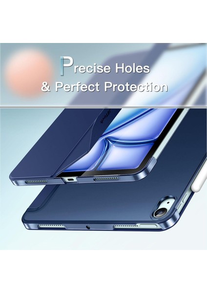 Ipad 11.nesil A16 A3354 /A3355 /A3356 Ile Uyumlu Uyku Modlu Yatay Standlı Sert Smart Tablet Kılıfı modelleri