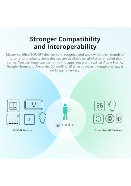 MINIR4M Matter Akıllı Anahtar, 2 Yönlü Akıllı Anahtar, Wifi Duvar Anahtarı, Madde Protokolü Desteği, Ses Kontrolü, Alexa/google Home/ev Asistanı ile Uyumlu, 2400 W/10 A modelleri
