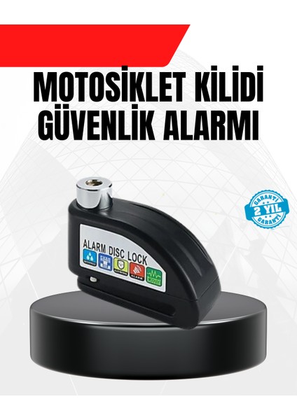 Alarm Disk Fren Kilidi Paslanmaz Çelik Motosiklet Scooter Bisiklet